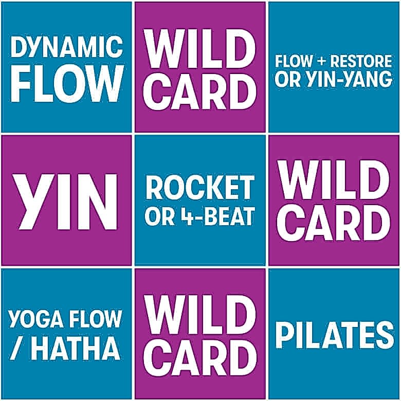 Yogarise Bingo Challenge Card